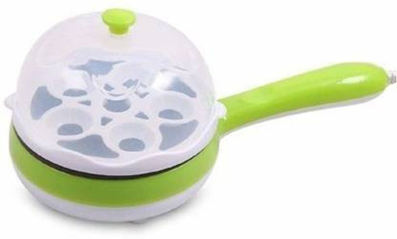 SIYA INFOTECH Multi-Function 2 in 1 Electric Egg Boiling Steamer Egg Frying Pan Egg Cooker  (Multicolor, 7 Eggs)