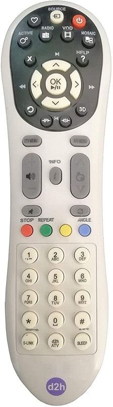 TVE n-Built D2H Set-Top Box Compatible for Sansui LED LCD with D2H sansui Remote Controller (White) Television, Set Top Box Remote Controller  (White)