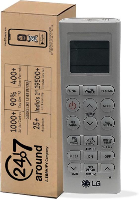 247around Remote Controller Compatible with Air conditioner-AKB73455716 LG Remote Controller  (White)