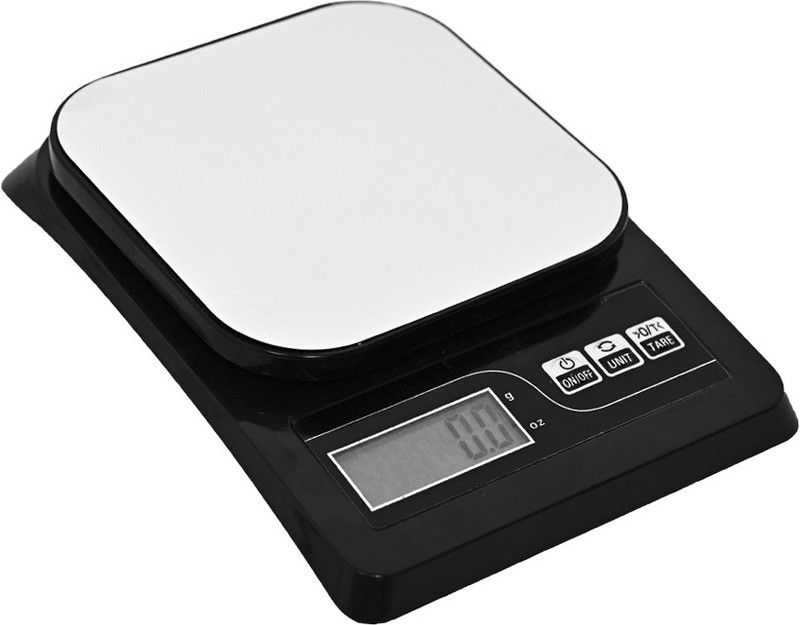 Kelo Electronic Kitchen Digital Weighing Scale for home use only upto 10Kg With batteries K/49/UK Kitchen Weighing Scale  (Black)