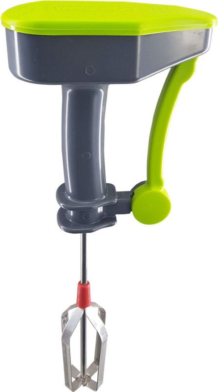 N H Enterprise 123 Free Hand Blender for Egg & Cream Beater, Milkshake, Lassi, Butter Milk Mixer Beater 0 W Hand Blender  (Green, Grey)