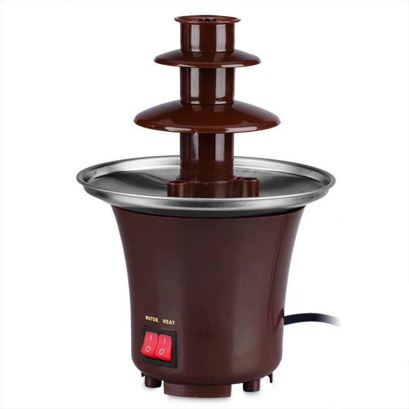Connectwide New Mini Chocolate Fountain Creative Design Chocolate Melt With Heating Fondue Machine Chocolate Fountain Maker  (3 Tiers)