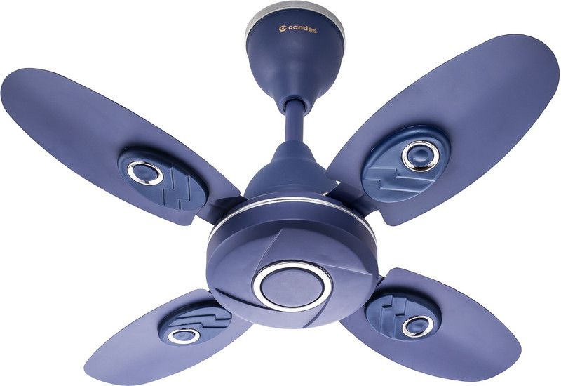 Candes Nexo 600 mm Ultra High Speed 4 Blade Ceiling Fan  (Silver Blue, Pack of 1)