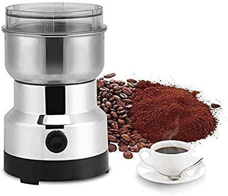 SeaRegal Stainless Steel Household Electric Coffee Bean Powder Grinder Maker Personal Coffee Maker  (Silver)