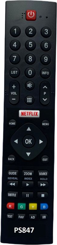 AS TECHNOLOGIES PS847 Smart TV (No Voice) Remote Panasonic Smart LCD/LED TV Remote Controller  (Black)