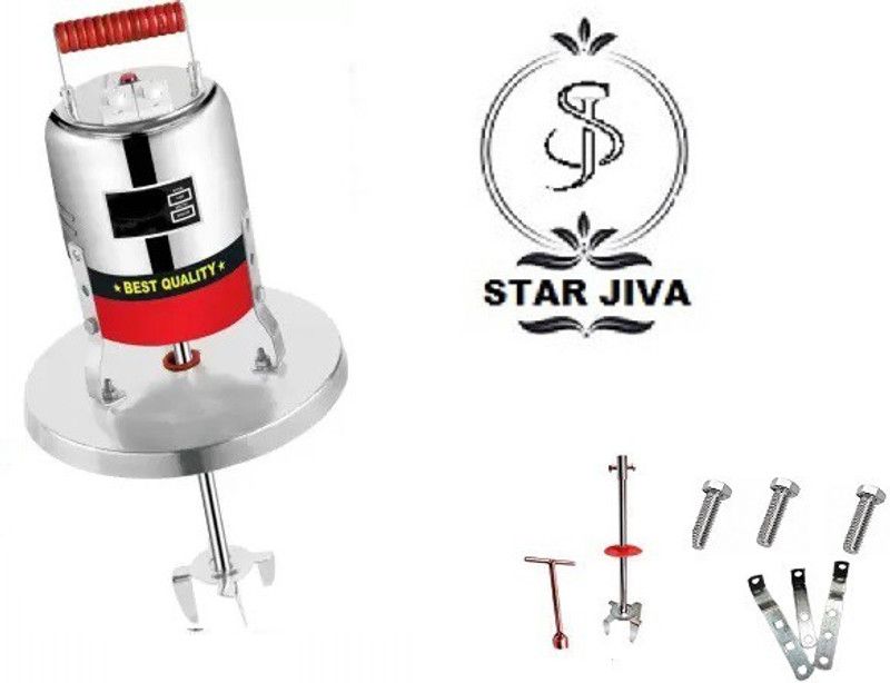 STAR JIVA COPPER Heavy Duty Curd Butter Churner/Madhani/Lassi Machine 18.9 Ltrs With 2 way perculation attached with rat protected net and with extra accessories of rod phool Butter Maker Churn