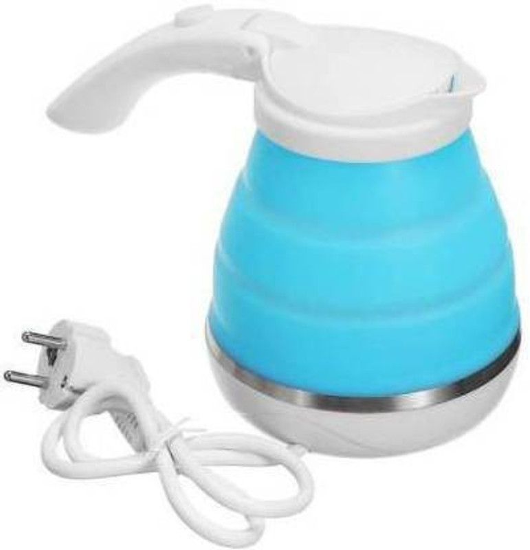 DN BROTHERS Portable Kettle for Travel, Silicone Electric Water Boiler(Multicolor) 3 Cups Coffee Maker  (Multicolor)