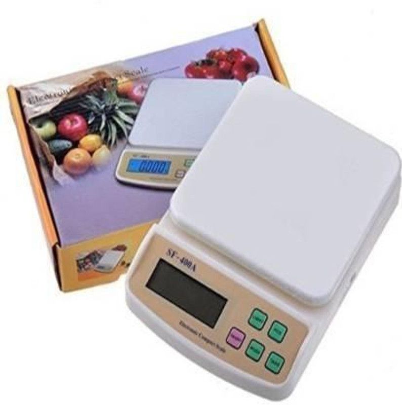 Zemlite 10kg Kitchen Scale Balance Multi-purpose weight measuring machine Weighing Scale  (White)