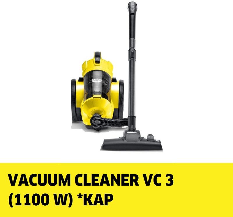 Karcher VC 3 Plus Multi-cyclone Dry Vacuum Cleaner  (Black, Yellow)