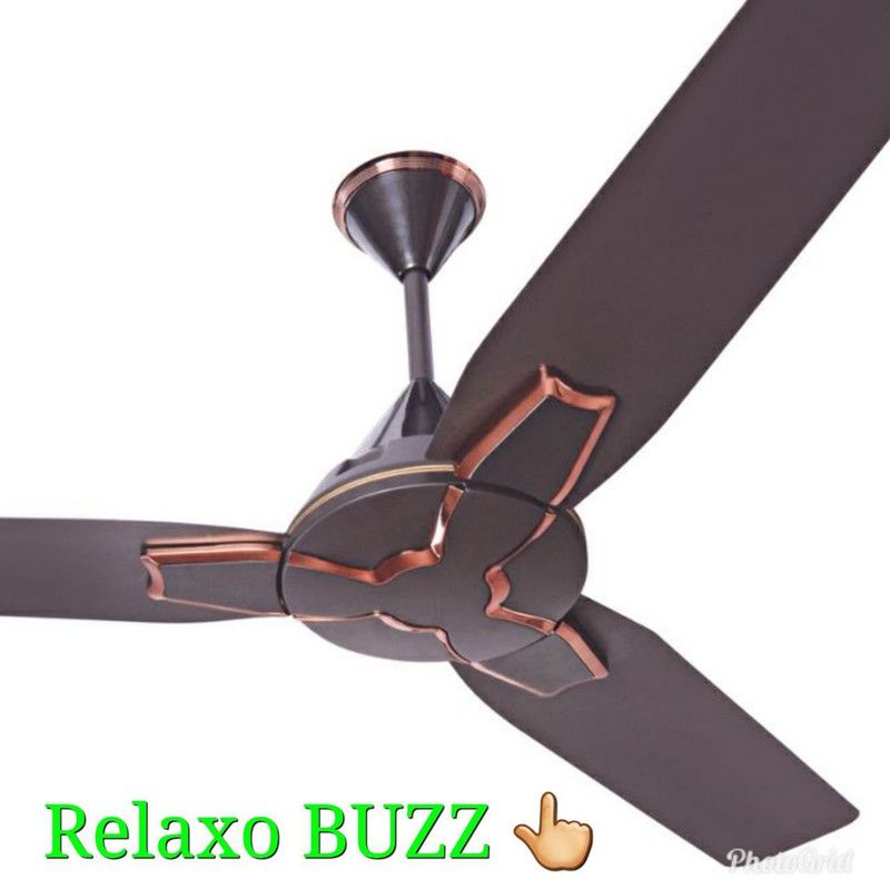 Relaxo Buzz Sweep 1200 mm 3 Blade Ceiling Fan  (Brown, Pack of 1)