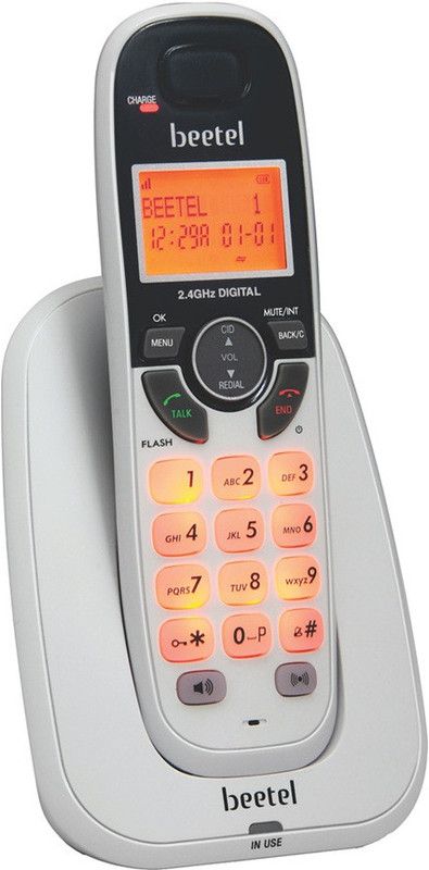 Beetel MG-BEETEL-X70 Cordless Landline Phone  (Black)