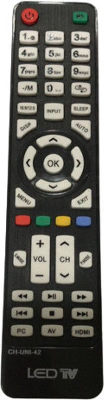 Nij CH-UNI-42 UNIVERSAL LED TV Remote Control CHINESE & ASSEMBLE TV Remote Controller  (Black)