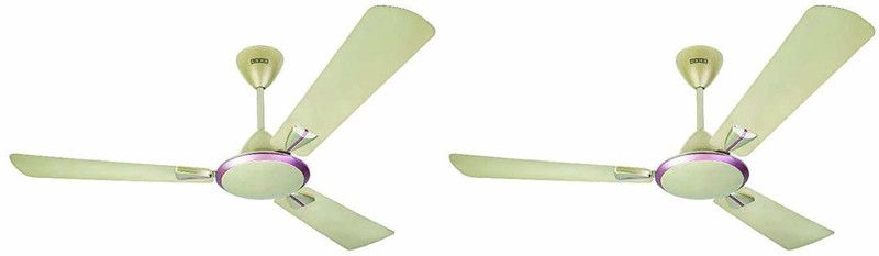 USHA Striker Galaxy GBD 1200 mm Anti Dust 3 Blade Ceiling Fan  (Corn Silk, Pack of 2)