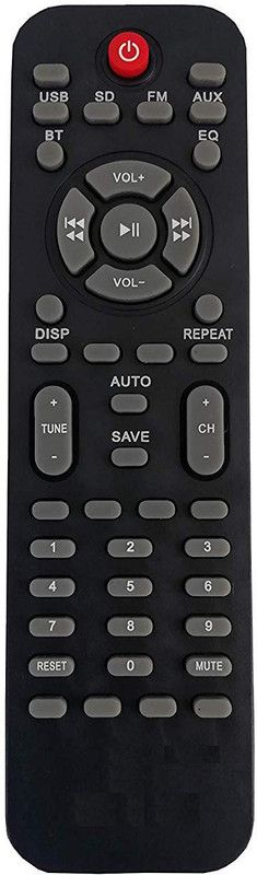 LipiWorld Letest Home Theater System Remote Control Compatible for USB SD AUX ZEBRONICS Remote Controller  (Black)