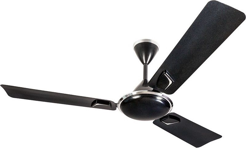 USHA elsa 3 Blade Ceiling Fan  (midnight matte, Pack of 2)