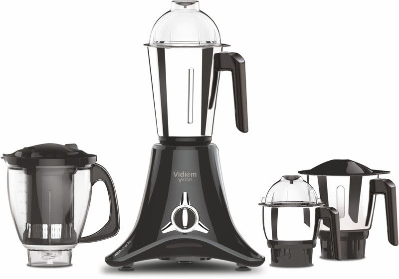 Vidiem Vstar 1000 1000 W Juicer Mixer Grinder (4 Jars, Black)