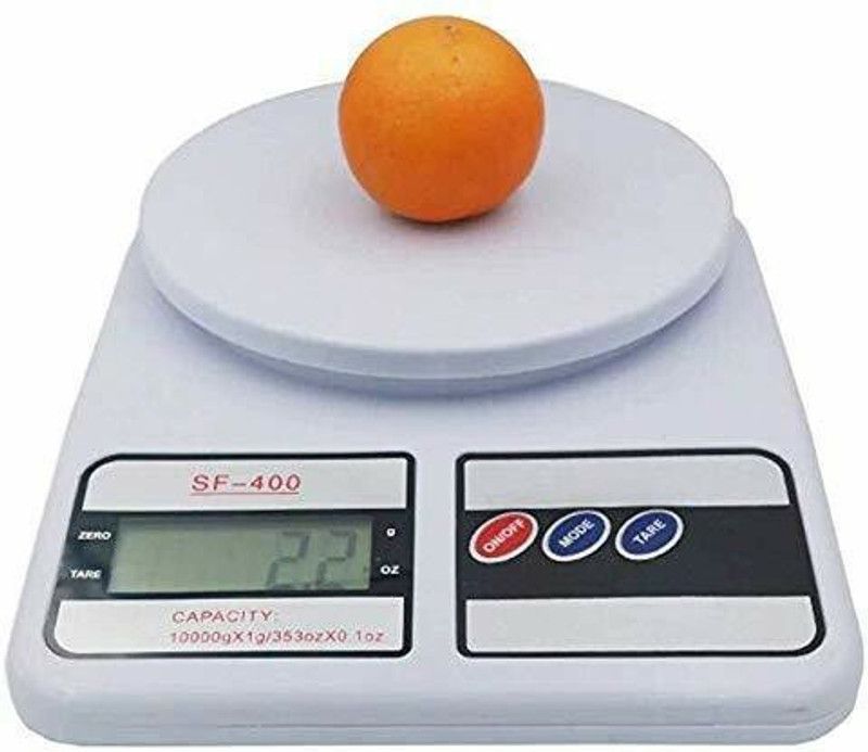 NAC GLOBAL: IT'S EXACTLY WHAT YOU NEED Digit electronic 10kg Weight Scale with LED Display for food measuring Weighing Scale  (White)