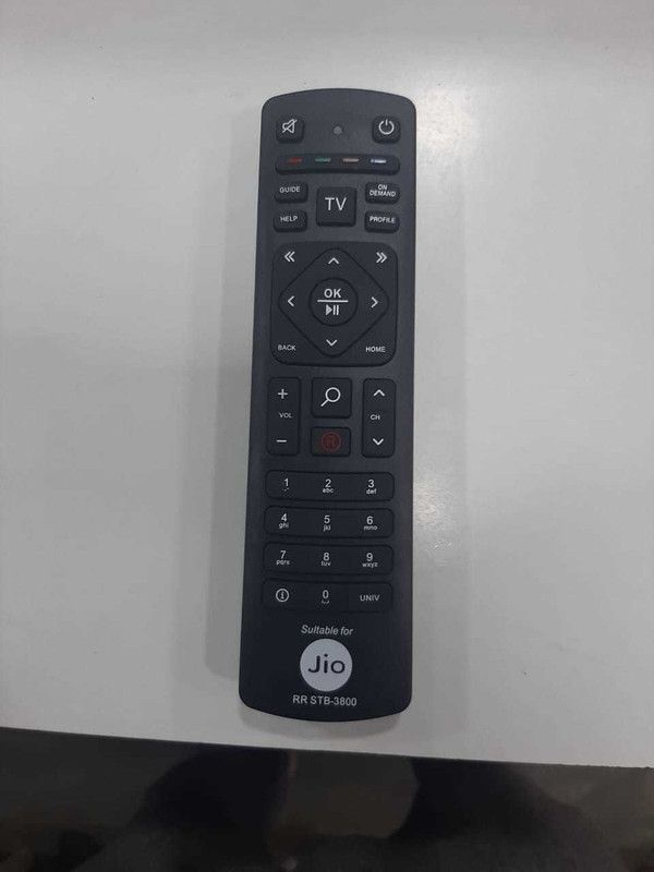 Akshita SET UP BOX STB-3800 Set Top Box Remote Control With Recording Button ( Chake Image With Old Remote ) JIO Remote Controller  (Black)