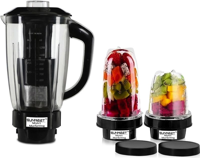 Sunmeet Heavy Juicer Jar Filter 2 Bullet Jar for Mixer Grinder (1500, 350 & 530ML)Black. Mixer Juicer Jar  (1500 ml)