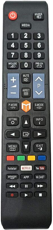 MASE Compatible Smart LED TV M.CAST China Assemble LED Remote Controller  (Black)