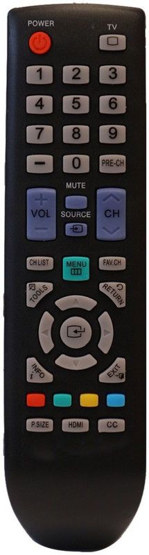 AS TECHNOLOGIES URC74 LCD/LED TV Remote URC74 LCD/LED TV Remote Compatible for Samsung LCD/LED TV Remote Controller  (Black)