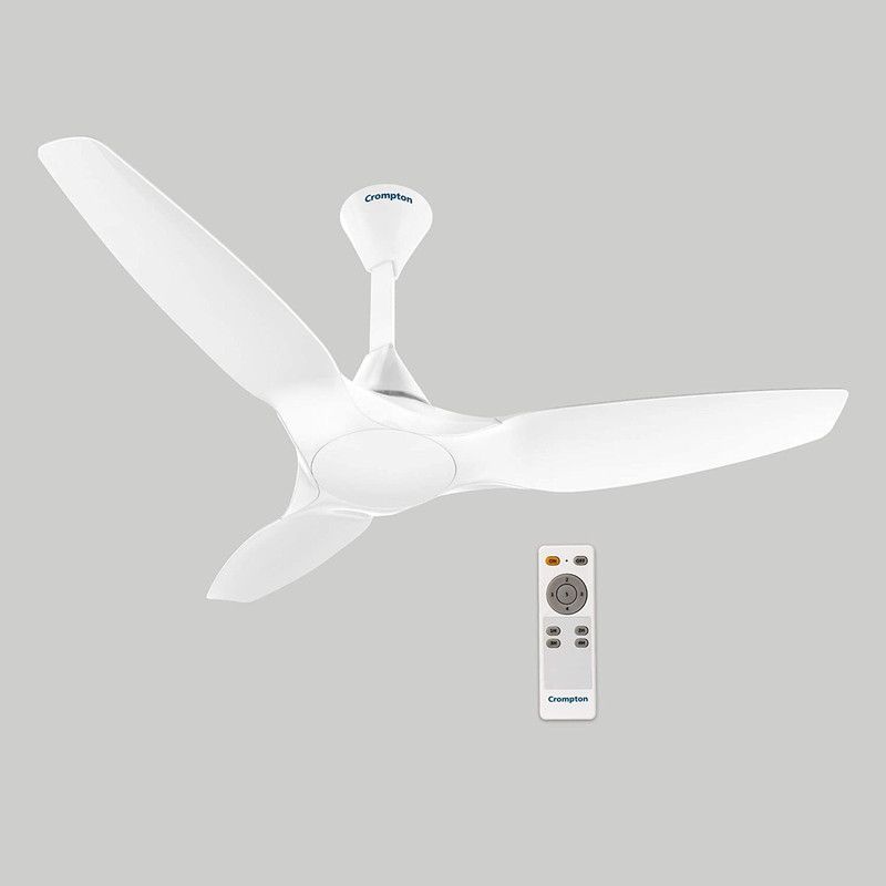 Crompton Silentpro Enso 1225 mm 3 Blade Ceiling Fan  (All White, Pack of 1)