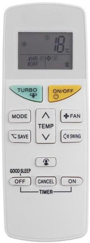 Topmarque VC 144 Spit Air Conditioner Remote (Please Match The Image with Your Old Remote) DAIKIN Remote Controller  (White)