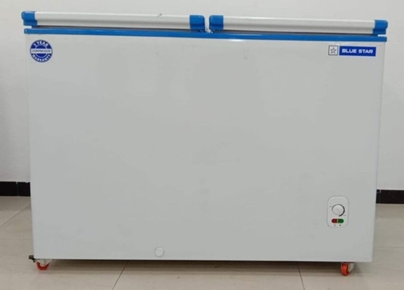 Blue Star 301 L Double Door Standard Deep Freezer  (White, CHFDD300MGEW)