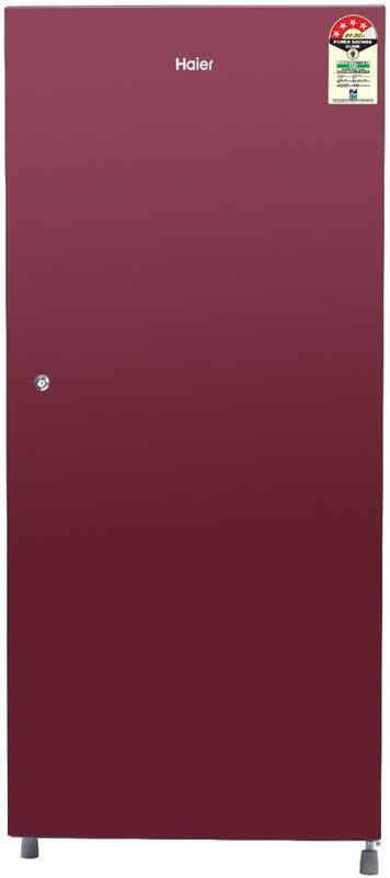Haier 195 L Direct Cool Single Door 4 Star Refrigerator  (Burgandy Red, HRD-1954CSR-E)