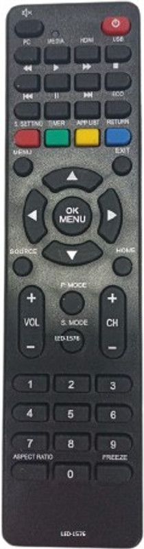 Nij LED-1576 New LED LCD TV Remote Control KHAITAN Remote Controller  (Black)
