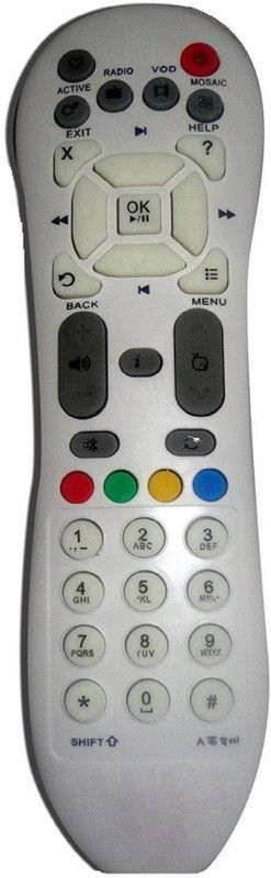 Ehop RM15 DVB-T Boxes Videocon Remote Controller  (White)