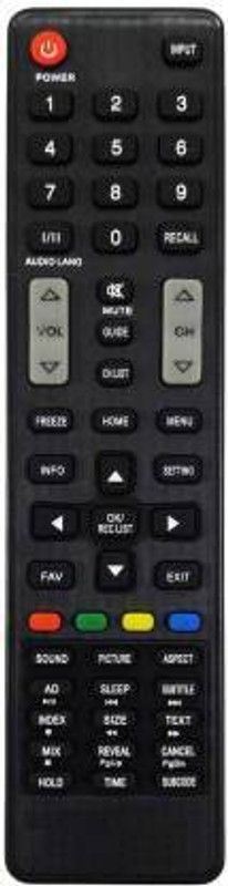 Akshita TV Compatible For MM-7 LED LCD Universal Remote Control ( Chake Image With Old Remote ) MicroMax Remote Controller  (Black)