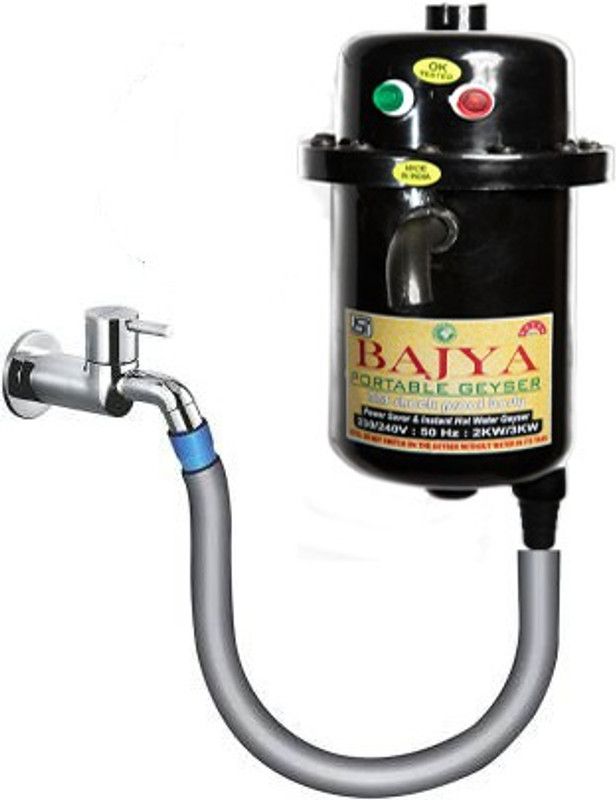Bajya 1 L Instant Water Geyser (Instant portable water heater geyser for use home, Grey)