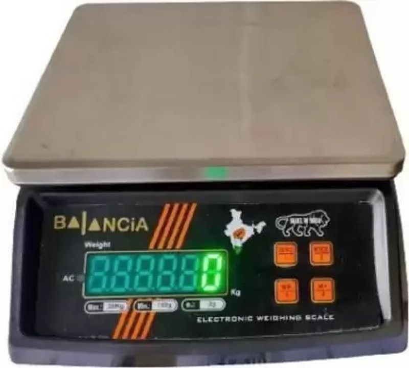 SONALEX Steel Plate 30kg Electric Compact Scale Digital Kitchen Scale fruit glossry kata Weighing Scale  (Black)