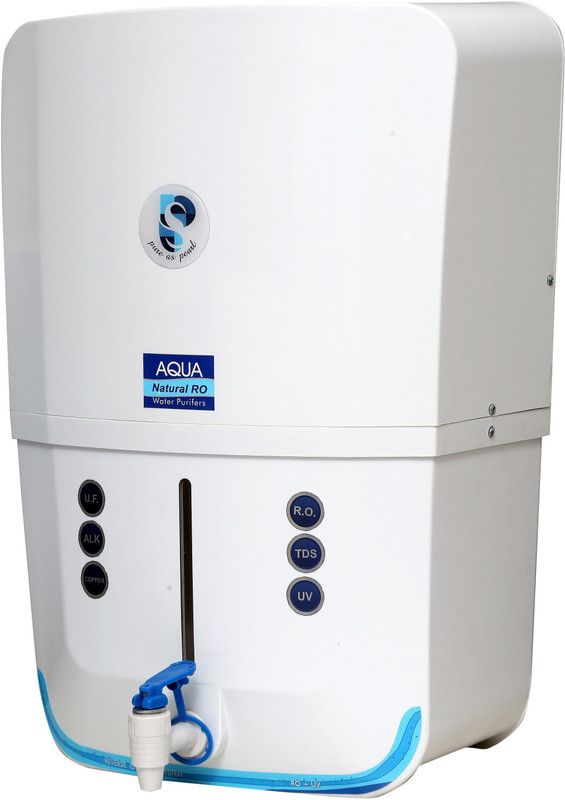 Prisaa PRIME 9 L RO + UV + UF + TDS + ALK + Copper Water Purifier  (Sky-White)