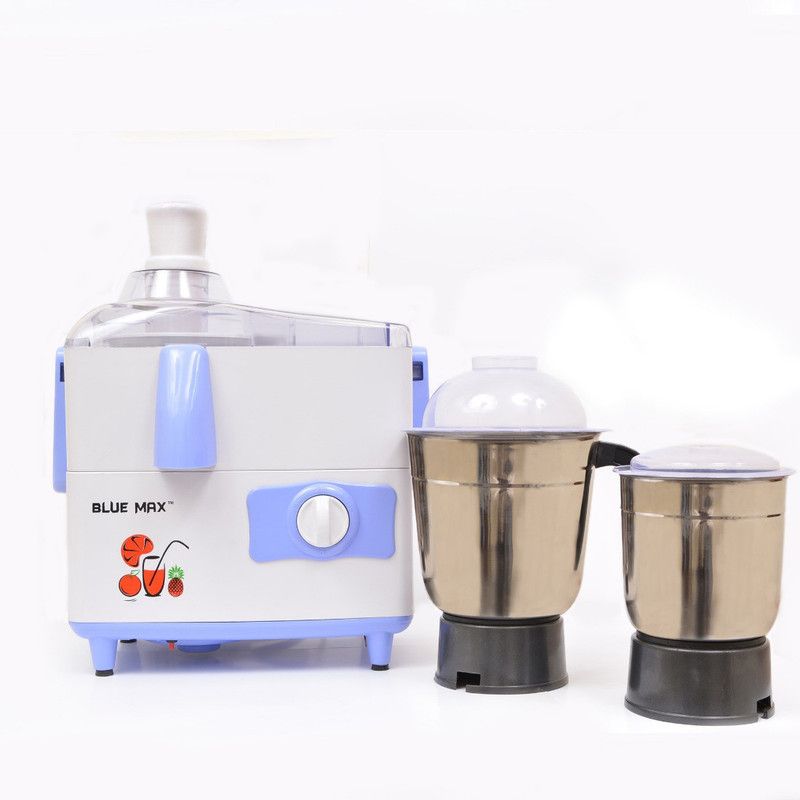 Blue Max by Blue Max Classic 1.1 550W JMG-0002J 550 Juicer Mixer Grinder (2 Jars, Blue and white)