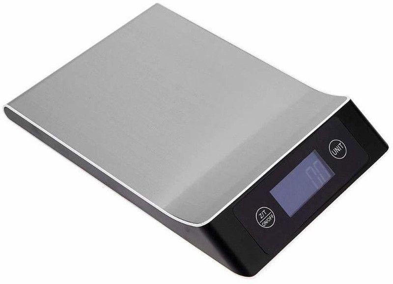 MOSHTU Household Kitchen Food LCD Digital Electronic Scale Weighing Scale  (Silver)