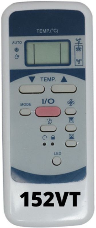 Upix 152 AC Remote 152VT AC Remote Compatible for Voltas AC (EXACTLY SAME REMOTE WILL ONLY WORK) Remote Controller  (White)
