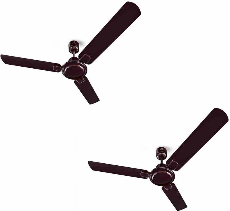 BAJAJ Regal Gold NXG 1200 mm 3 Blade Ceiling Fan  (Matt Wine, Pack of 2)