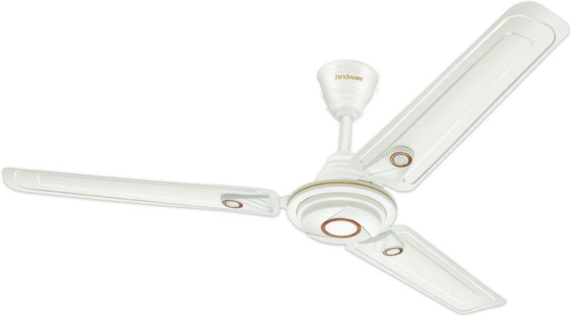 Hindware Caeli 1200 mm Silent Operation 3 Blade Ceiling Fan  (Bianco, Pack of 1)