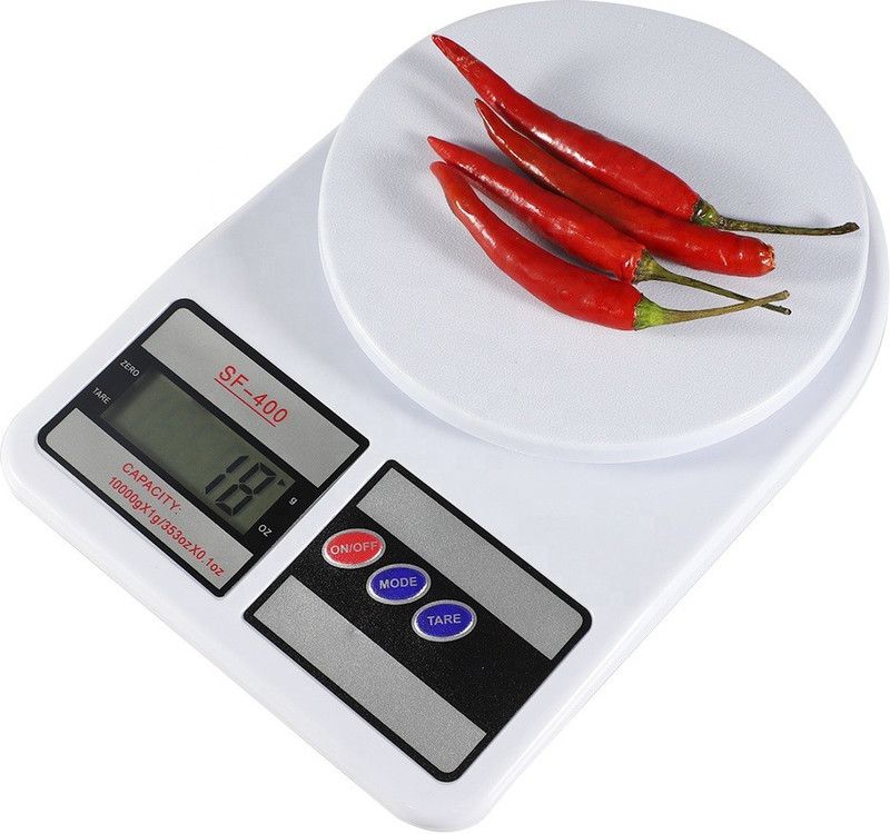 Sitrus Hot Sell Household High Accuracy SF400 Kitchen Scale Plastic 1g-10kg Electronic Scale Weighing Scale  (White)