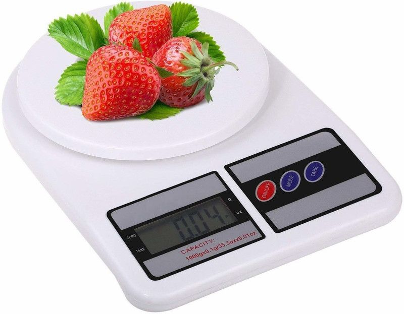 CAPITAL RGS Digital Kitchen Weighing Machine Multipurpose Electronic Weight Scale with Backlit LCD Display for Measuring Food, Cake, Vegetable Weighing Scale  (White)