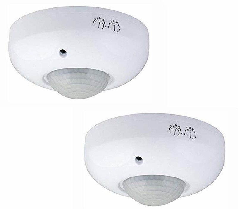 GIANT IMPEX PIR Motion Sensor With 360 Degree Switch with Light (Pack of 2) , Wired Sensor Security System