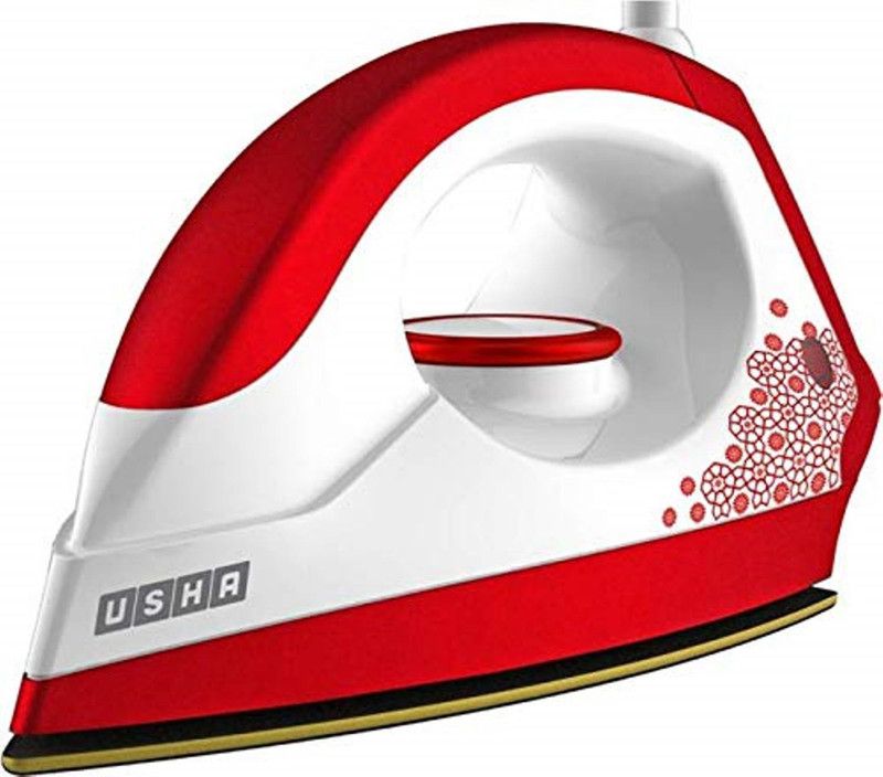 USHA EI 3302 Gold Dry Iron (RED) 1100 W Dry Iron  (White, Red)