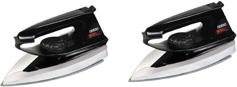 USHA EI 2801 pack of 2 750 W Dry Iron  (Black)