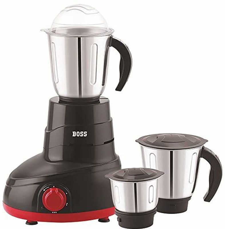 BOSS B267 Daisy 750 Mixer Grinder (3 Jars, Red)