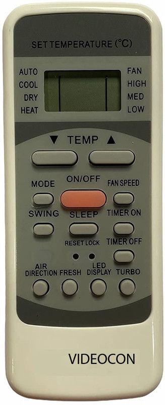 Haimac AC Remote No. 78M Compatible with remote Control VIDEOCON AC Remote Controller  (White)