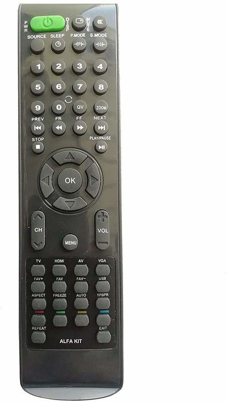 Nij LC-988 TV Compatible For LED LCD Smart TV Dapic Alfa Kit Remote Control Generic Remote Controller  (Black)