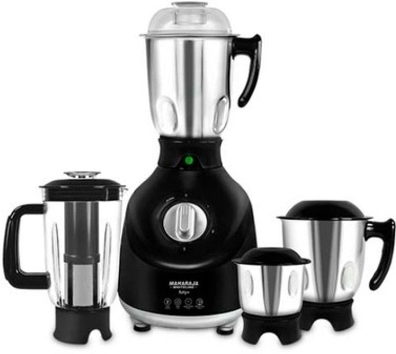 MAHARAJA WHITELINE Maharaja white FURY+ (MX-175) 2017 750 W Juicer Mixer Grinder (4 Jars, Premium Black & Silver)