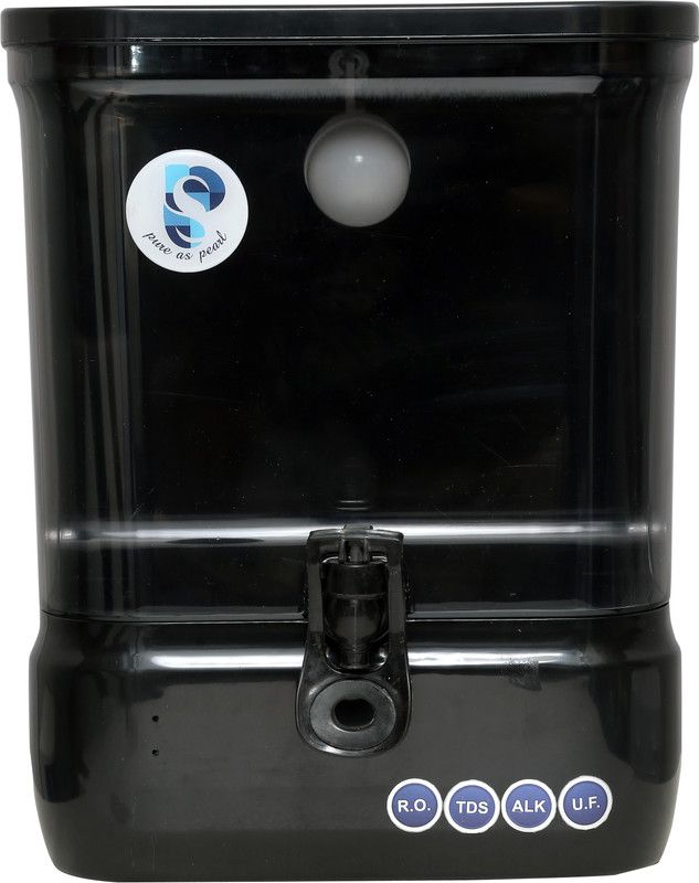 Prisaa MARS 9 L RO + UF + TDS + ALK Water Purifier  (Black)